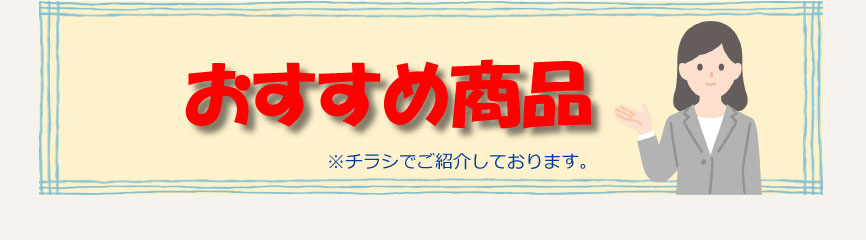 おすすめ商品（チラシ）