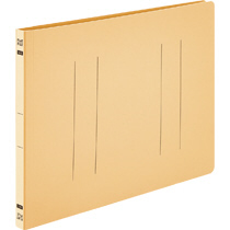 TANOSEE フラットファイルE(エコノミー) A4ヨコ 150枚収容 背幅18mm イエロー 1セット(100冊:10冊×10パック)