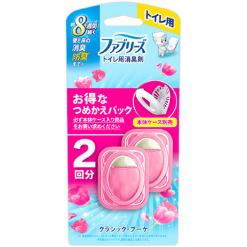 P&G ファブリーズW消臭 トイレ用消臭剤 クラシック・ブーケ つめかえ用 6.3mL 1パック(2個)