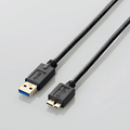 エレコム USB3.0ケーブル (A-microB) ブラック 0.5m USB3-AMB05BK/RS 1本