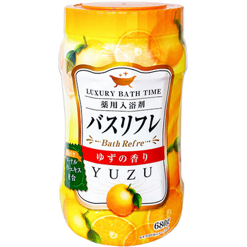 ライオンケミカル 薬用入浴剤バスリフレ ゆずの香り 本体 680g 1本