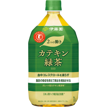 伊藤園 2つの働き カテキン緑茶500 1L ペットボトル 1ケース(12本)