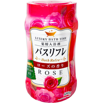 ライオンケミカル 薬用入浴剤バスリフレ ローズの香り 本体 680g 1本