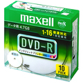 マクセル データ用DVD-R 4.7GB ワイドプリンタブル 5mmスリムケース DR47WPD.S1P10S A 1パック(10枚)