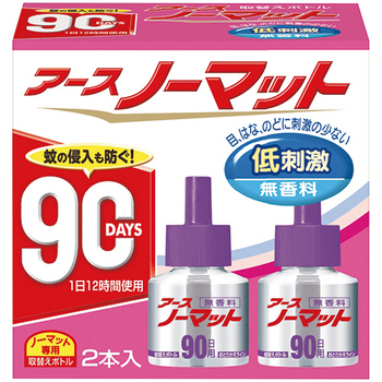 アース製薬 アースノーマット 取替用 90日用 無香料 1パック(2本)