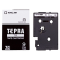 キングジム テプラ TR テープカートリッジ 9mm 白/黒文字 TC9S 1個