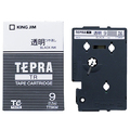 キングジム テプラ TR テープカートリッジ 9mm 透明/黒文字 TT9KM 1個