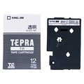 キングジム テプラ TR テープカートリッジ 12mm 透明/黒文字 TT12K 1個