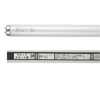 ホタルクス(NEC) 蛍光ランプ ライフラインII 直管ラピッドスタート形 40W形 白色 FLR40SW/M/36/4K-L 1パック(4本)