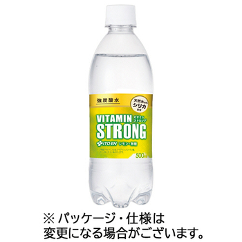 伊藤園 強炭酸水 ビタミン ストロング シリカ含有 500mL ペットボトル 1セット(48本:24本×2ケース)