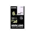 カシオ NAME LAND スタンダードテープ 6mm×8m 透明/黒文字 XR-6X 1個