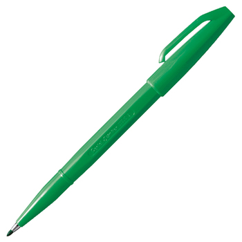ぺんてるサインペン 緑 S520-DD 1カートン(10本)