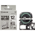 キングジム テプラ PRO テープカートリッジ 耐熱ラベル 12mm 白/黒文字 SN12K 1個