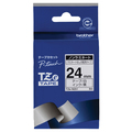 ブラザー ピータッチ TZeテープ ノンラミネートテープ 24mm 白/黒文字 TZE-N251 1個