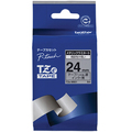 ブラザー ピータッチ TZeテープ メタリックテープ 24mm 銀(つや消し)/黒文字 TZE-M951 1個
