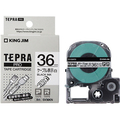 キングジム テプラ PRO テープカートリッジ ケーブル表示ラベル 36mm 白/黒文字 SV36KN 1個