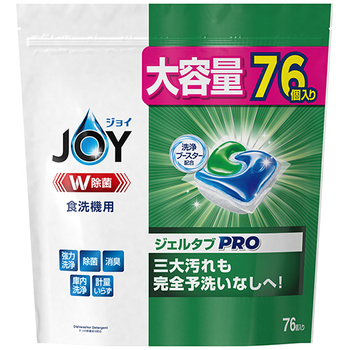 P&G ジョイ W除菌 ジェルタブ 食洗機用洗剤 1パック(76個)