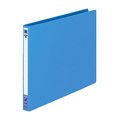 コクヨ レターファイル(色厚板紙) A4ヨコ 120枚収容 背幅20mm 青 フ-555B 1冊