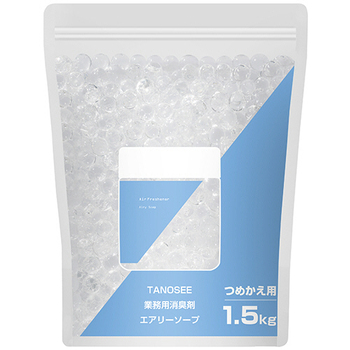 TANOSEE 業務用消臭剤 エアリーソープ 詰替用 1.5kg 1個