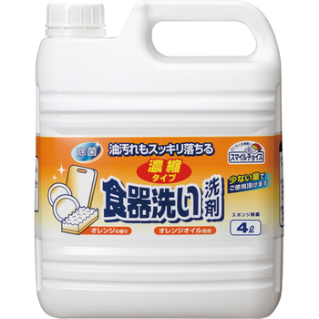 ミツエイ スマイルチョイス 食器洗い洗剤 濃縮タイプ オレンジ 大容量 4L 1本