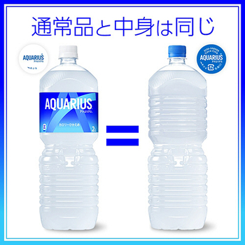 コカ・コーラ アクエリアス ラベルレス 2L ペットボトル 1ケース(8本)