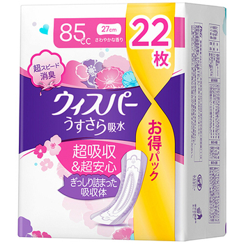 P&G ウィスパーうすさら吸水 85cc 1パック(22枚)