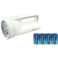 パナソニック ワイドパワーLED強力ライト 乾電池エボルタNEO単1形4本付 ホワイト BF-BS02K-W 1個