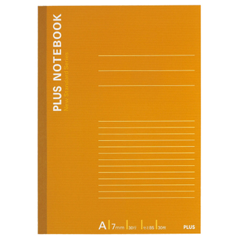 プラス ノートブック(カラーアソートパックノート) A4 A罫7mm 35行 40枚 5色 NO-204AS-10CP 1パック(10冊:各色2冊)