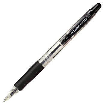 コクヨ 再生樹脂ボールペン(パワーフィット) 0.7mm 黒 PR-100D 1セット(10本)
