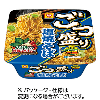 東洋水産 マルちゃん ごつ盛り 塩焼そば 156g 1セット(24食:12食×2ケース)