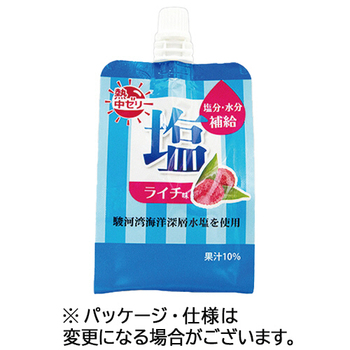 セイウ 熱中ゼリー 塩ライチ味 180g パウチ 1ケース(6本)