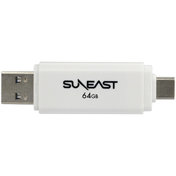 旭東エレクトロニクス SUNEAST USB3.2 フラッシュメモリ Type-A・Type-C 両搭載タイプ 64GB SE-USB3.0-064GC1 1個