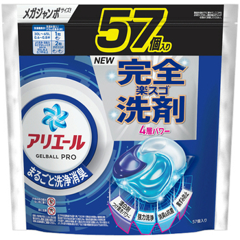 P&G アリエール ジェルボールプロ つめかえ用 メガジャンボ 1パック(57個)