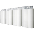 TANOSEE トイレットペーパー パック包装 シングル 芯なし 130m ホワイト 1ケース(24ロール:6ロール×4パック)