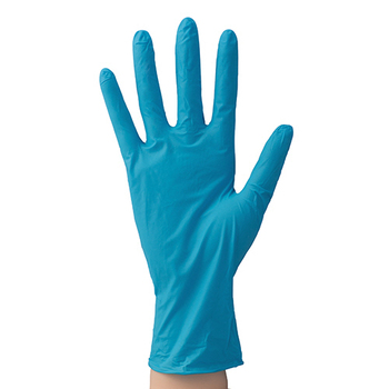 ジャパックス ニトリル手袋 薄手 パウダーフリー ブルー S NBT01 1セット(300枚:100枚×3箱)