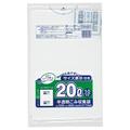 ジャパックス 容量表示入りポリ袋 乳白半透明 20L TSN20 1パック(10枚)