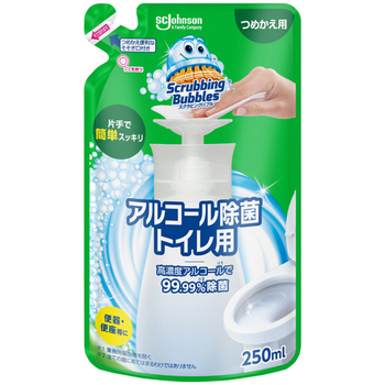 ジョンソン スクラビングバブル アルコール除菌 トイレ用 つめかえ用 250mL 1個