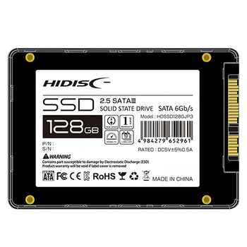 ハイディスク 2.5インチ SATA接続 内蔵SSD 128GB HDSSD128GJP3 1台