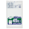 ジャパックス 容量表示入りポリ袋 乳白半透明 45L TSN45 1パック(10枚)
