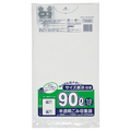 ジャパックス 容量表示入りポリ袋 乳白半透明 90L TSN90 1パック(10枚)