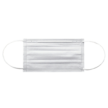 クラフトマン 3層不織布マスク 平ひもタイプ ふつう ホワイト S-015 1セット(3000枚:50枚×60箱)