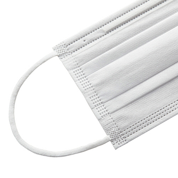 クラフトマン 3層不織布マスク 平ひもタイプ ふつう ホワイト S-015 1セット(3000枚:50枚×60箱)