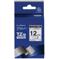 ブラザー ピータッチ TZeテープ フレキシブルIDテープ 12mm 白/黒文字 TZE-FX231 1個