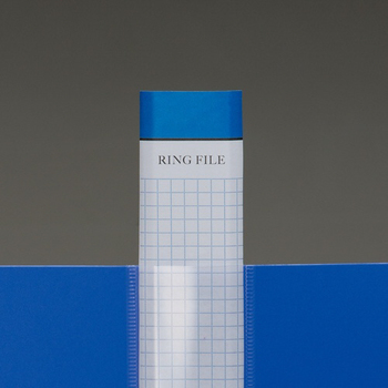 TANOSEE Oリングファイル A4タテ 2穴 170枚収容 リング内径25mm 背幅35mm ブルー 1冊