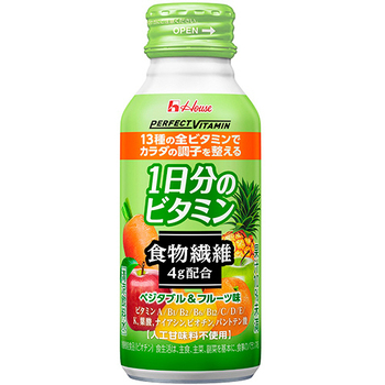 ハウスウェルネスフーズ 1日分のビタミン 食物繊維 120ml 1ケース(30本)