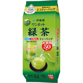 伊藤園 ワンポットエコティーバッグ 緑茶 1袋(50バッグ)