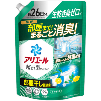 P&G アリエール ジェル 部屋干しプラス つめかえ用 超特大サイズ 625g 1パック