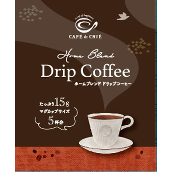 ユニカフェ カフェ・ド・クリエ ホームブレンドドリップコーヒー 15g 1パック(5袋)