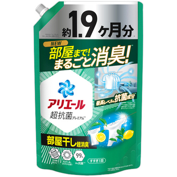 P&G アリエール ジェル 部屋干しプラス つめかえ用 ウルトラジャンボサイズ 1.4kg 1パック