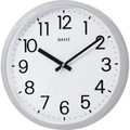 デイリー クオーツ掛時計 フラットフェイスDN シルバーメタリック(文字盤:ホワイト) 4KGA06DN19 1台